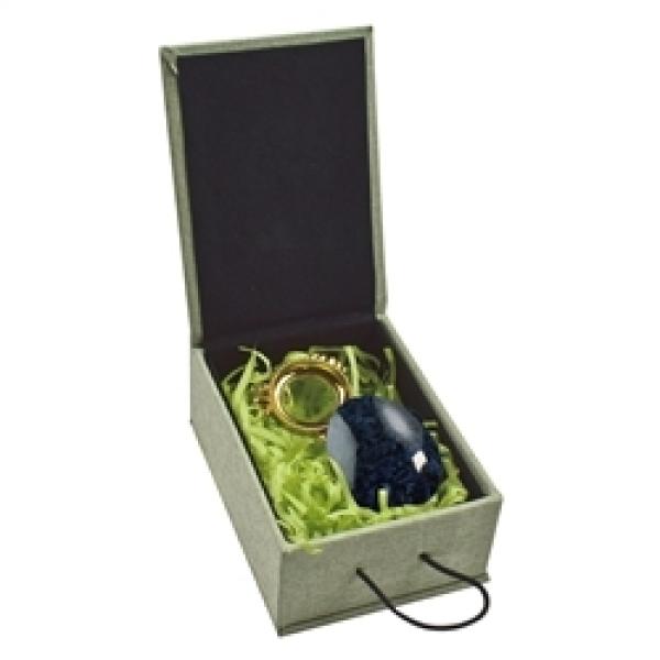Dumortierit Ei – Symbol für Leben & Harmonie (5cm) mit Geschenkbox
